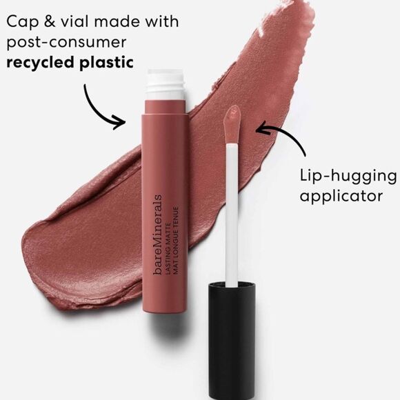 🌻 BARE MINERALS Brave Lasting Matte Liquid Lipstick New FullSz - Picture 6 of 8